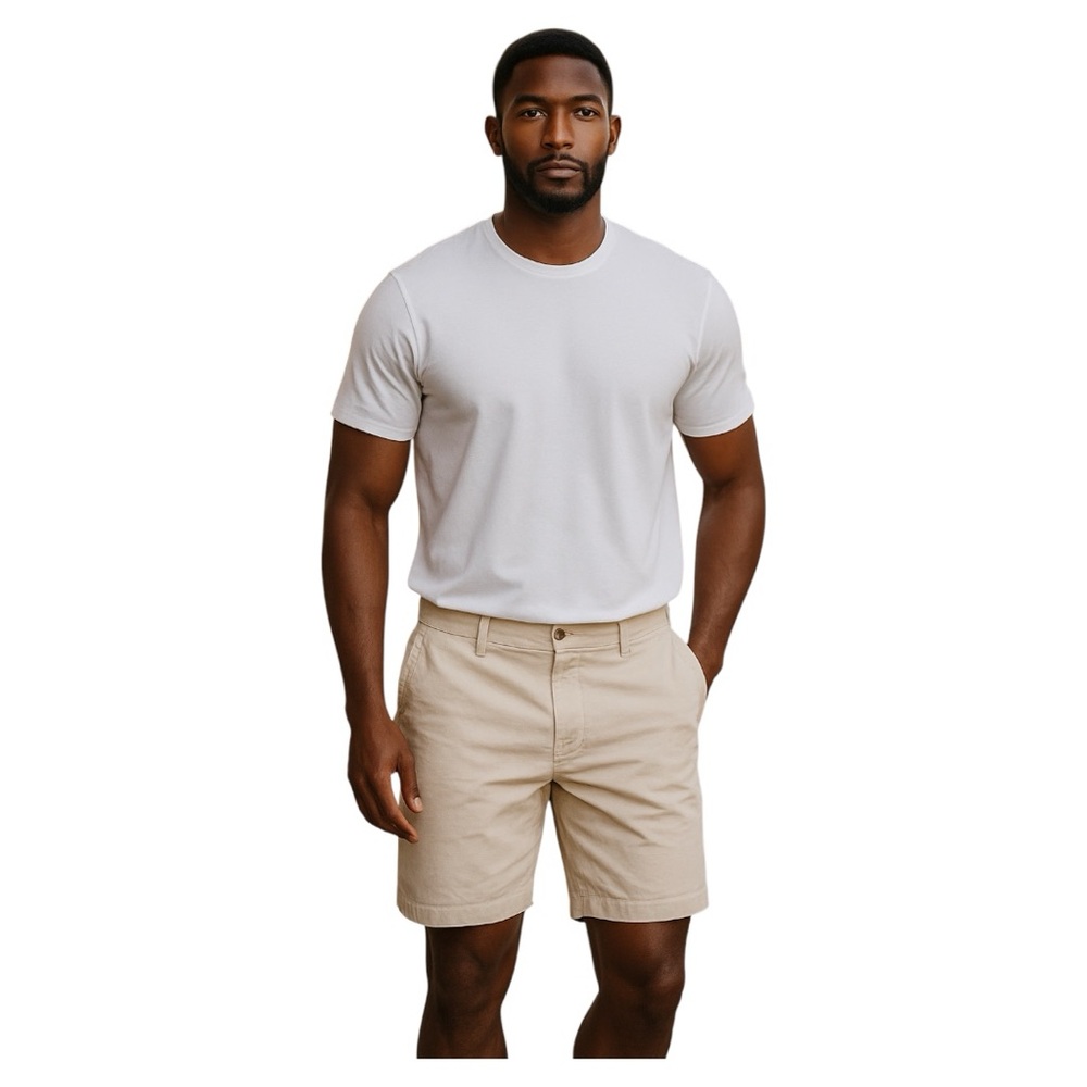 Tailor Vintage Men's Chino Shorts Khaki Tan Brown Connecticut Originals Size 36